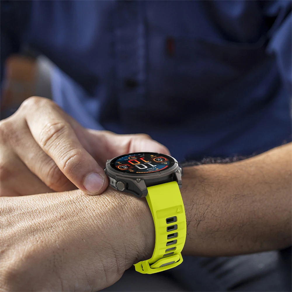 Силиконовый ремешок 202226 мм для Garmin Fenix 8 51 мм 47 мм, быстросъемный ремешок для Garmin Forerunner 965 955 970Instinct 3 50 мм 45 мм 40 мм (art.: 3920d80e30cc5) - 3920d80e30cc5