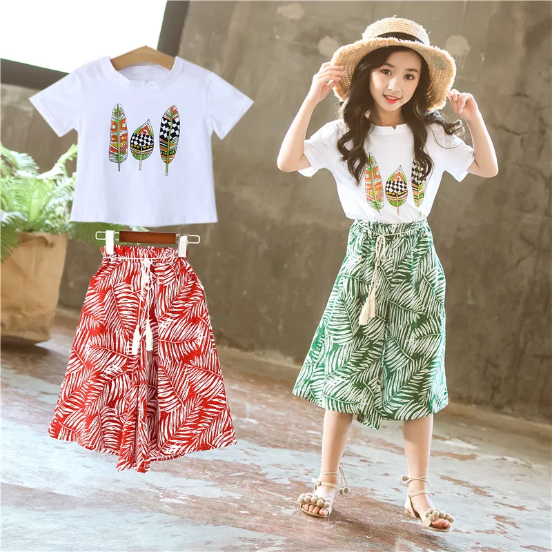 

Summer Clothes For Girls Tshirt + Short Clothing For Girls 2023 New Costumes For Girls Teen Children Clothes Girl Summer Clothe