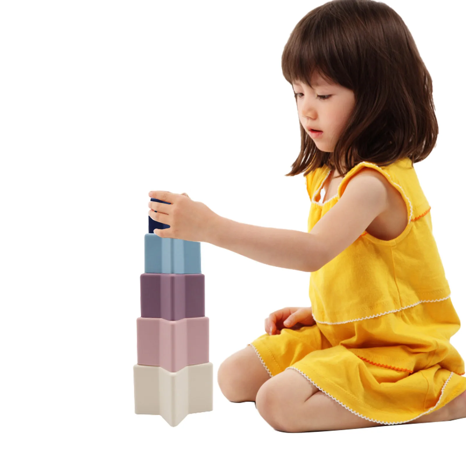 

Silicone Stacking Toy Baby Toys 6 To 12 Months Baby Sensory Toys For Preschool Learning Soft Building Blocks Baby Toys Teethers
