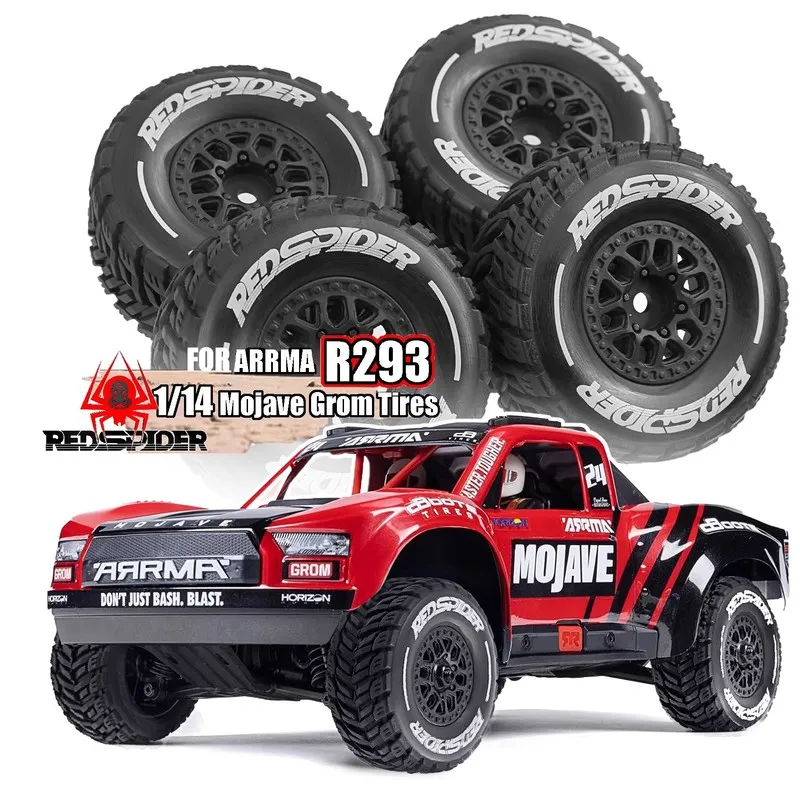 Фото Rs Red Spider Arrma 1:14 Mojave Mini Mohave Короткая автомобильная шина Mjx 14211 Короткая автомобильная шина Unglued с дистанционным управлением Автомобильные аксессуары Rc №1