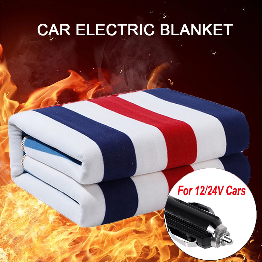 

12/24V Car Electric Heated Blanket Mattress Thermostat Heating Blanket Body Warmer Heat Carpet Travel For Winter Cold Weather