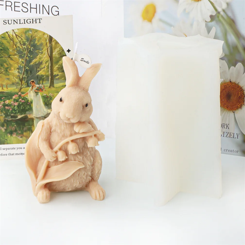 Пасхальный Кролик Лягушка свеча ранняя Ароматерапия Свеча расширение гипсовое