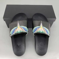 2022 summer mb brand unisex slippers colorful printed wing trendy womens sandals eva anti slip home mens casual shoes