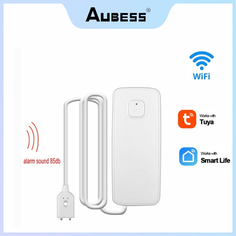 

Smart Home Wifi Water Detector Leakage Sensor Alarm Leak Detector Sound Tuyasmart Smart Life APP Work With Alexa Google Home