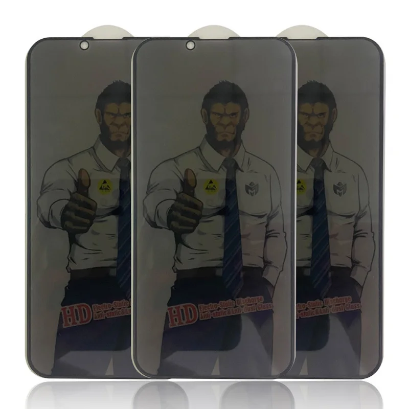 10 шт. антишпионское стекло Gorilla от отпечатков пальцев для Samsung S25 S24 Ultra S23 S22 S21 Plus
