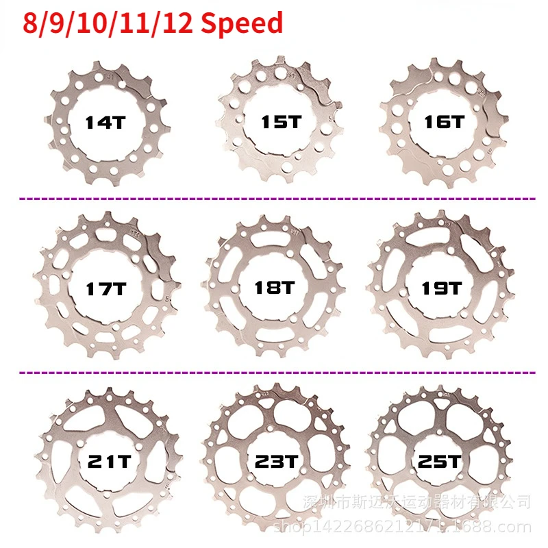 1PCS MTB Bike Freewheel Cog 8 9 10 11 Speed 14T 15T 16T 17T 18T 19T Bicycle Cassette Sprockets Accessories For  SRAM