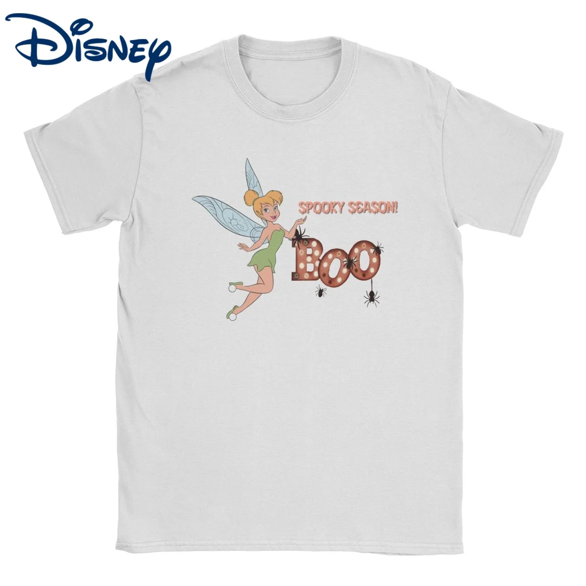 

Funny Peter Pan Tinkerbell Halloween T-Shirt Men Women Round Neck Pure Cotton T Shirts Disney Tee Shirt Classic Clothing