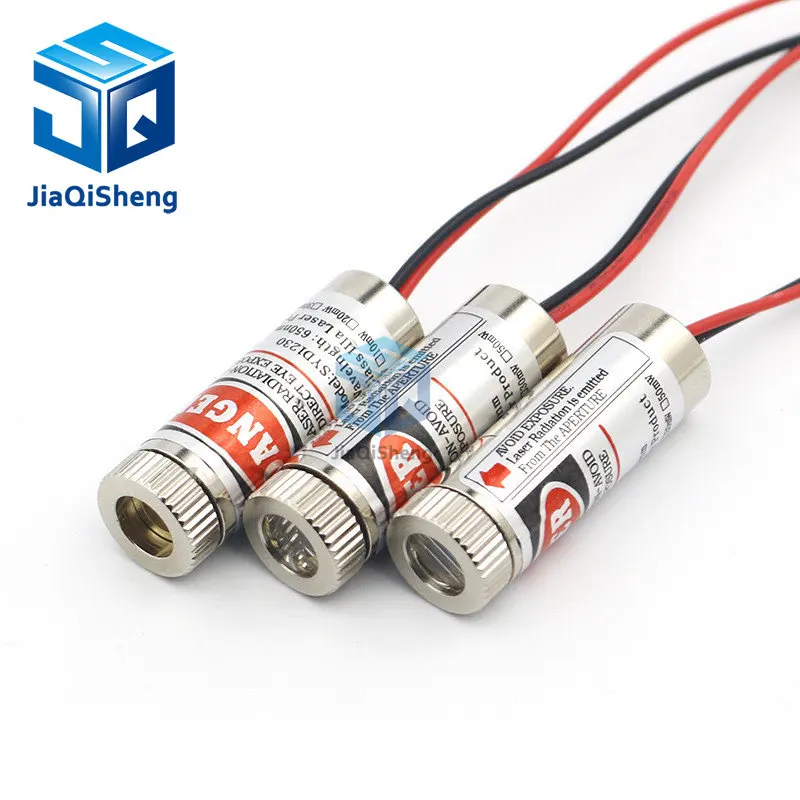 Головка лазерного модуля 650 нм 5 МВт с красной точкой/линией/крестом стеклянная