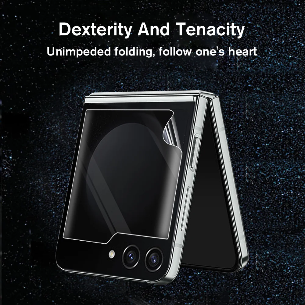 6в1 стекло камеры мягкая гидрогелевая пленка Galaxy Z защитная с откидной крышкой для