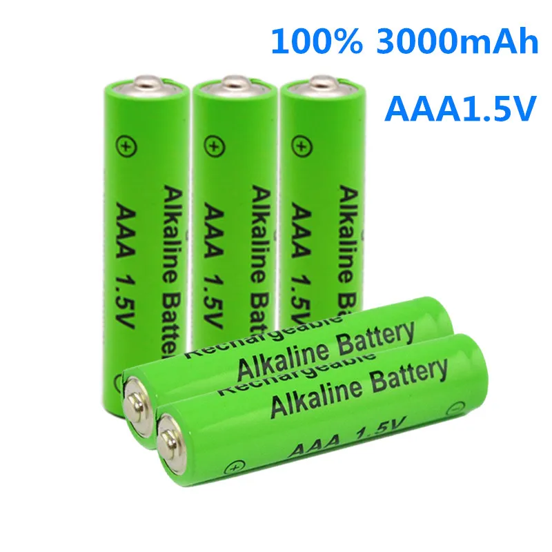 

100% New AA 1.5V 3800mAh / 1.5V AAA 3000mah Rechargeable Alkaline Battery Flashlight Toys Watch MP3 Player Replace Ni-Mh Battery