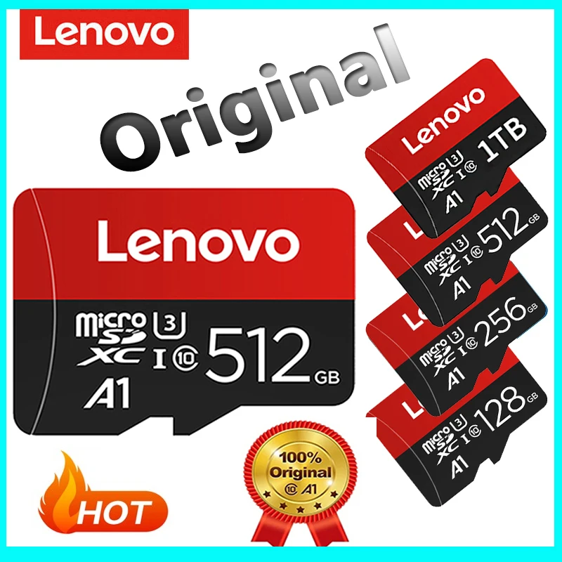 1TB Original Lenovo Micro SD Card 512GB 256GB 128GB 64GB 32GB 16GB 8GB TF Flash Card 1 TB 512 256 64 32 16 8 GB Memory Card