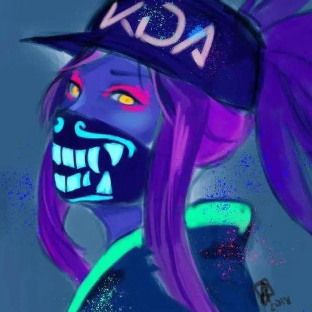 Светящаяся маска из игры KDA парики головные уборы Akali Cosplay светодиодная холодная