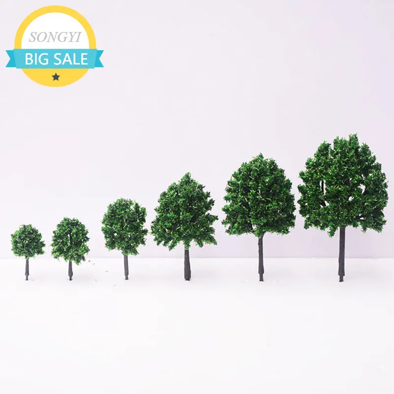 5/10pcs Model Trees Train Railroad Micro Landscape Park Scenery Tree Layout game Scenery DIY Scene Making