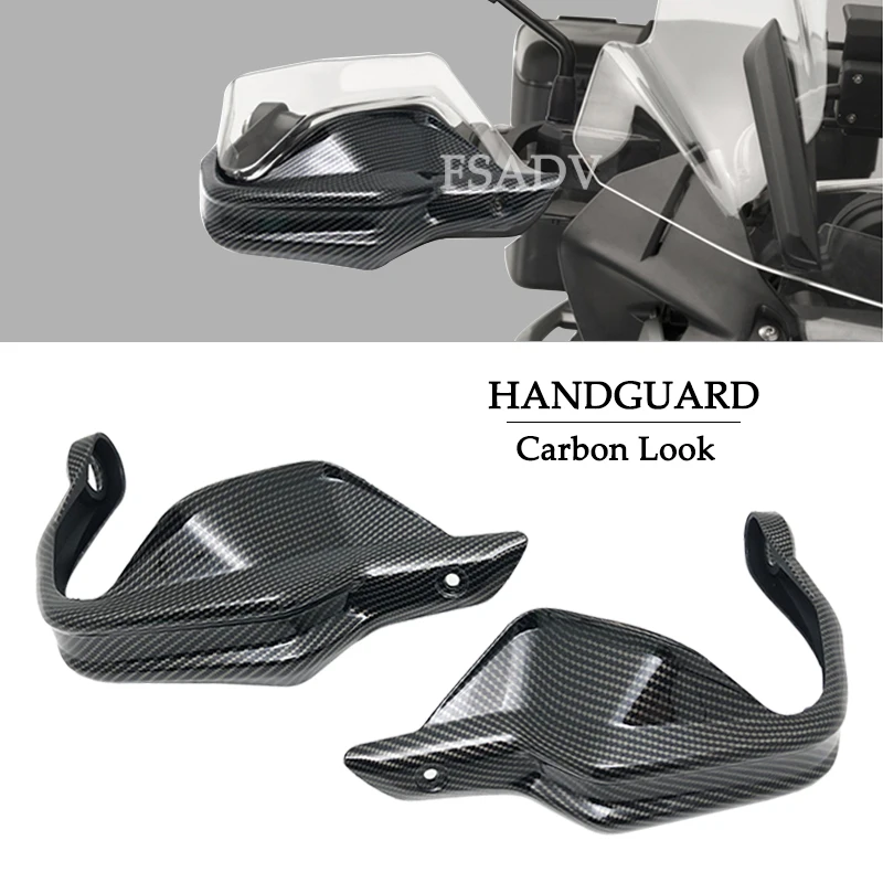 

For BMW R1200GS R1250GS LC F750GS F850GS F800GS ADV F900R F900XR S1000XR Carbon Handguard Shield Hand Guard Protector Windshield