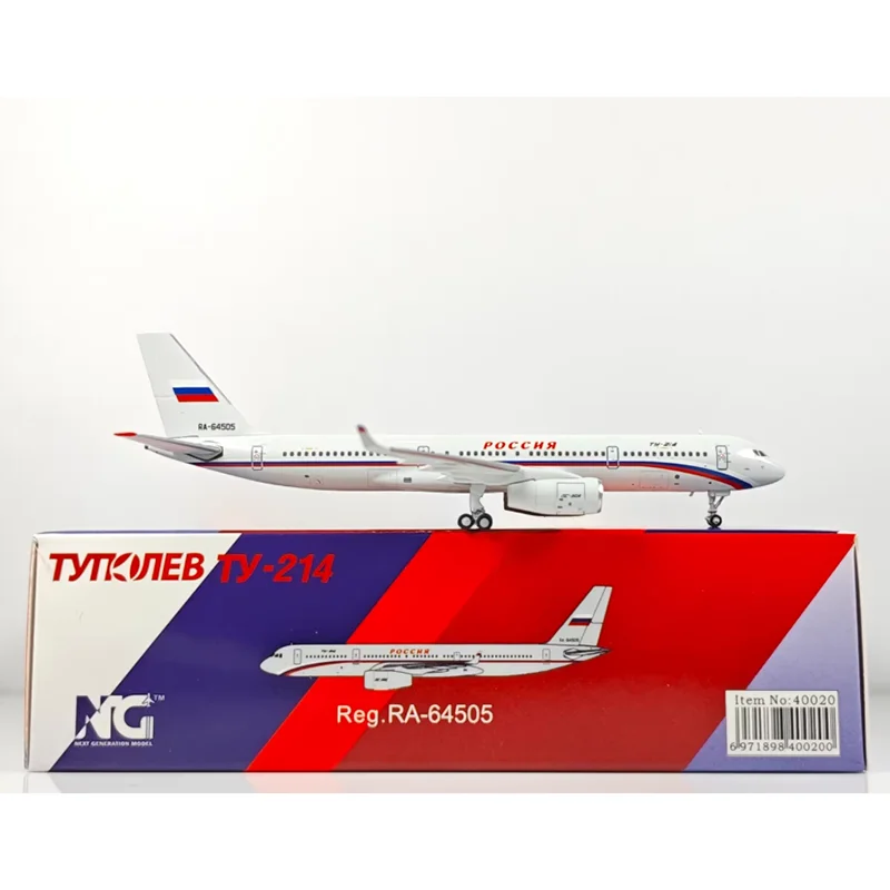 Фото Модель самолета NG Models 1/400, российский госавиационный самолет ТУ-214, RA-64505, литая под давлением, коллекционная, декоративная, игрушечная №3