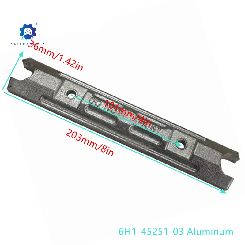 6H1-45251-03 анод для подвесных частей Yamaha 2T Parsun 60HP 70HP 85HP 6H1-45251 заводская рекламная