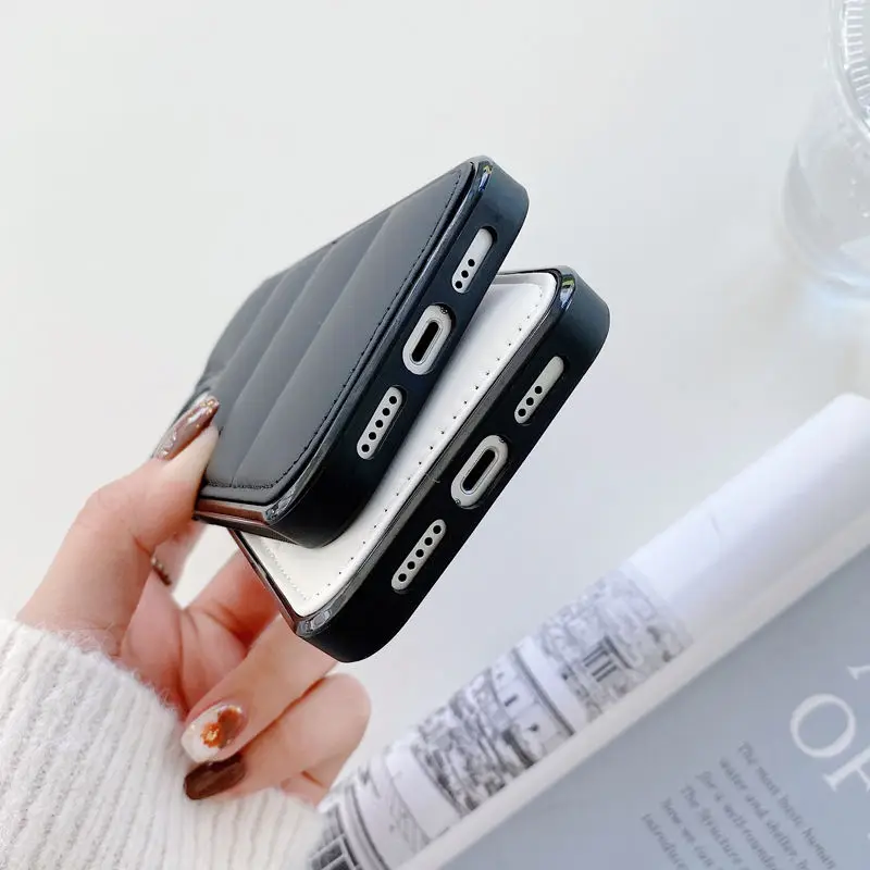 Новый оригинальный роскошный зимний пуховик N-Norths F-Faces чехлы для телефонов iPhone 16 14