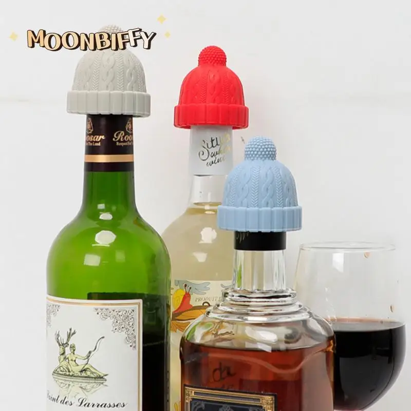 

Рождественская шляпа, силиконовая крышка для винной лампы, пробка, герметичная Герметичная крышка для бутылок шампанского, пробки, инструм...