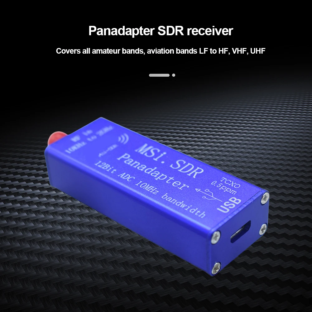 

FOR MSI.SDR SDR Radio Receiver Panadapter Portable SDR Receiver 10kHz To 2GHz 12-bit ADC TCXO 0.5ppm HF UHF VHF