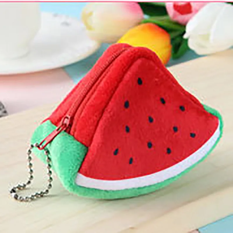 Fruit Coin Wallet Multi-function Data Cable Charger Pocket Bag Zipper Pocket Portable Portomonee Vrouwen  Headphone Bag
