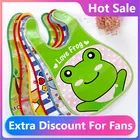 Модный новый нагрудник регулируемые детские нагрудники пластиковые водонепроницаемые нагрудники для кормления ребенка мультяшная ткань для кормления детей Детский фартук