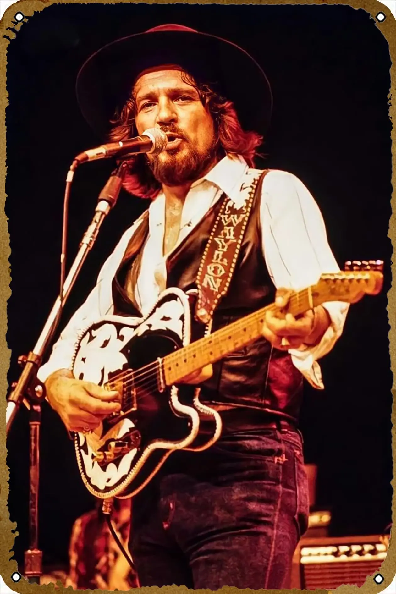 Музыкальный постер KNIOIL Country Waylon Jennings музыкальный для бара паба кафе стены Bathroo