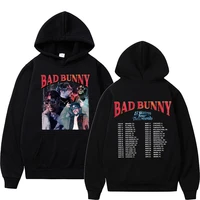 bad bunny el ulitimo tour del mundo tour hoodie men women hip hop cotton hoodies mens fashion harajuku loose streetwear man coat