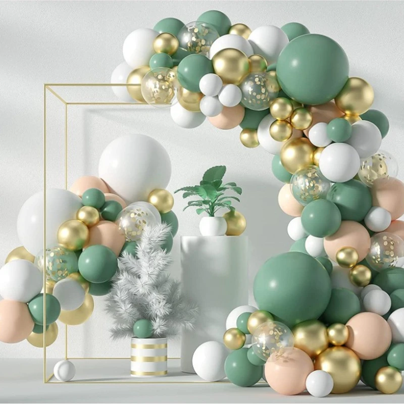

Green Balloon Garland Arch Kit Wedding Birthday Party Decoration Latex Balloons Gender Reveal Baptism Baby Shower Decorations