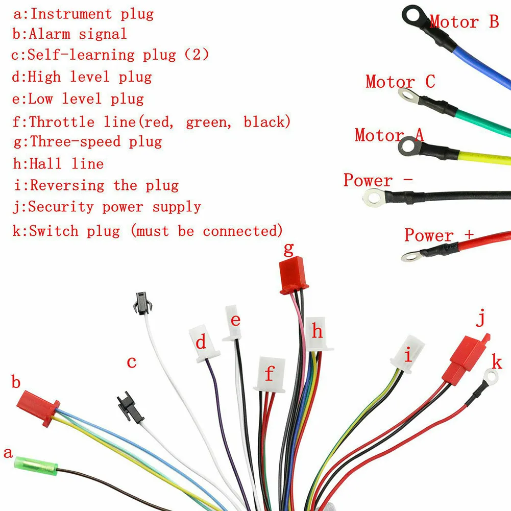 

1pcs Speed Controller 36-48V 800W Brushless DC E-bike Electric Bicycle