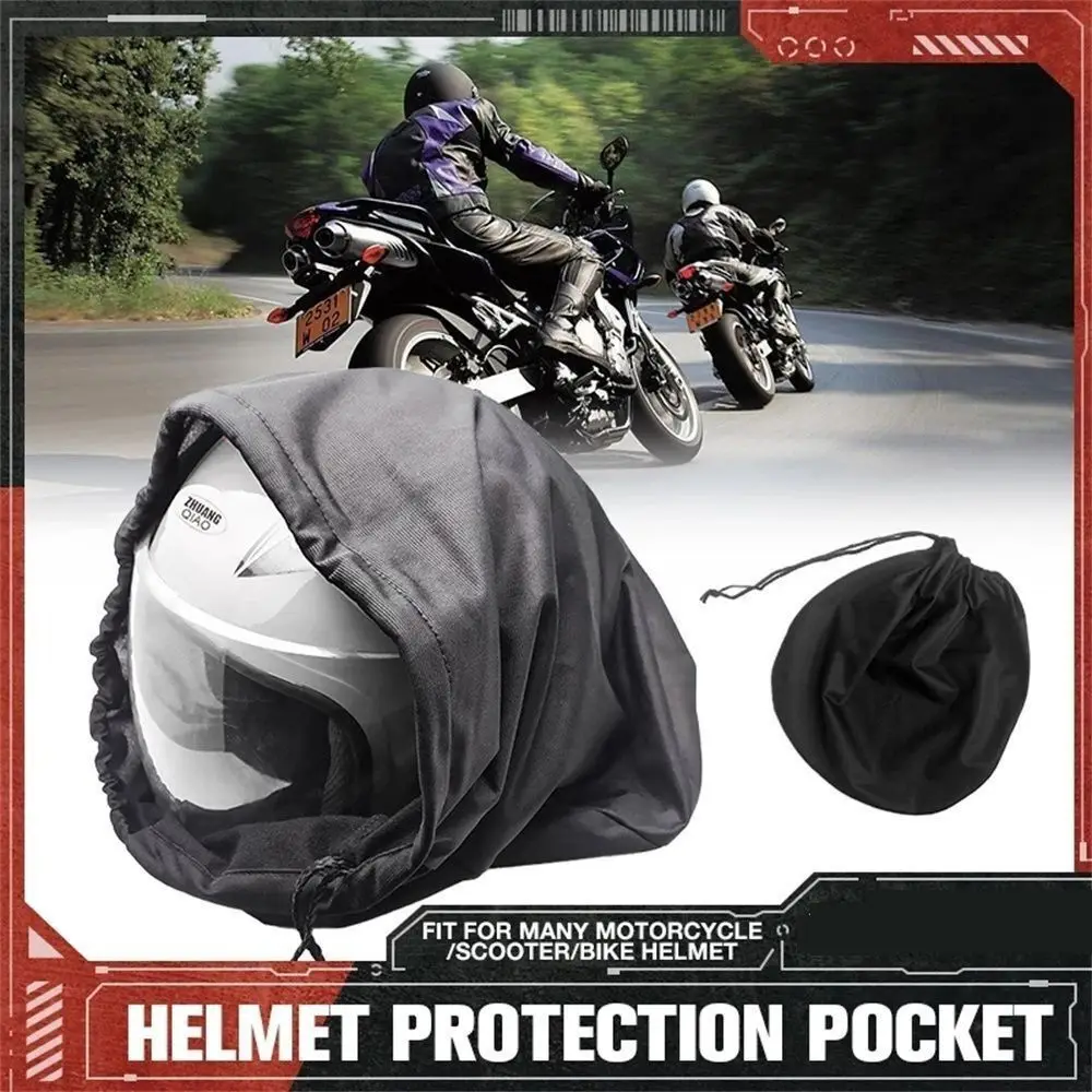 

Plush For Motorcycle Scooter For Moped Bike Drawstring Pocket Fabric Storage Holder Helmet Bag Dustproof Storage Bag