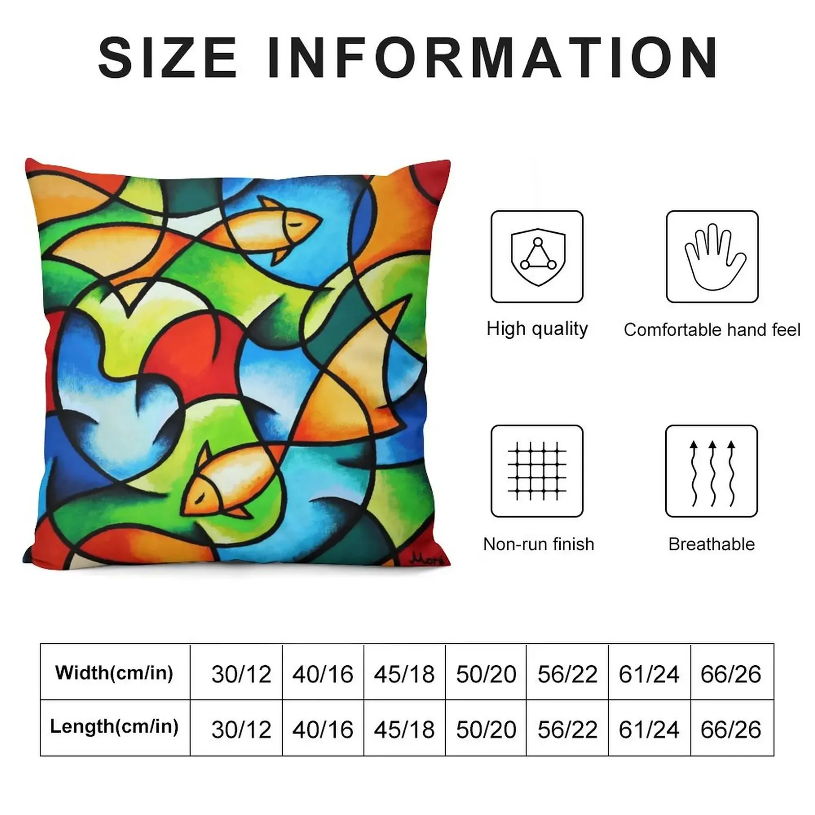 Подушка / Серия Colorful Ocean - Золотая рыбка от Ekaterina Moré More Декор подушки