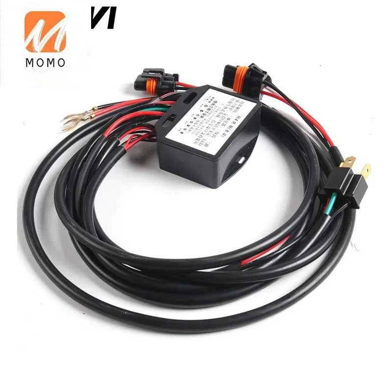 12V H1 H4 H7 9005 9006 Relay Wire Harness for BI Xenon&LED Projector Lens laser headlight images - 6