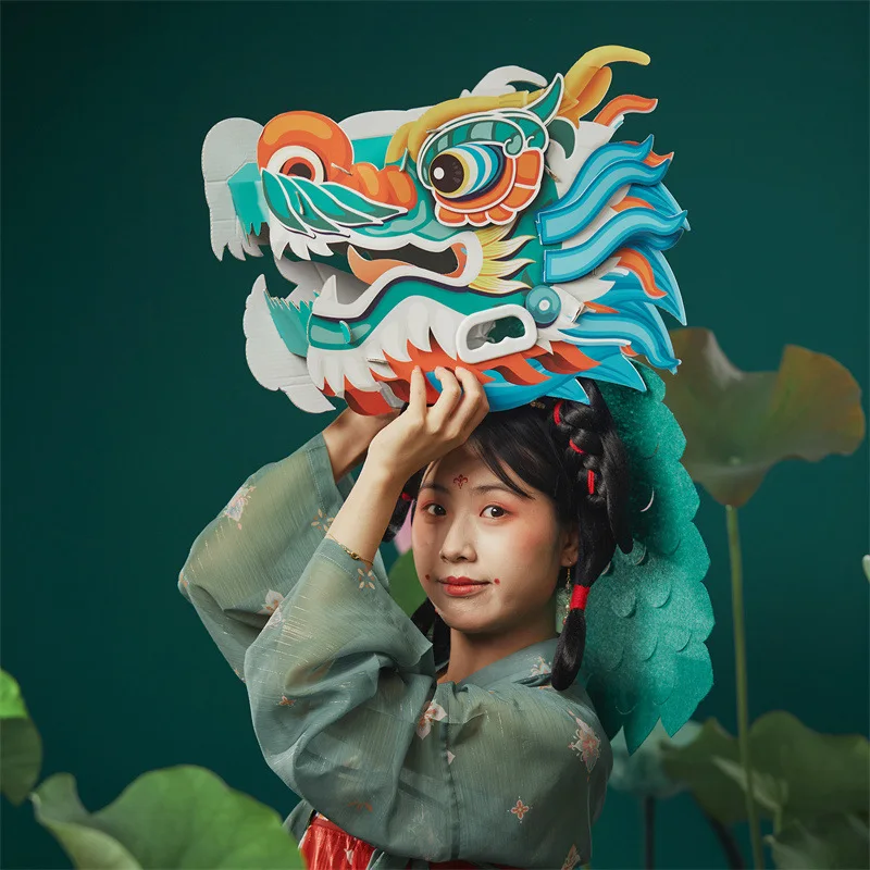 

Dragon Dance Dragon Boat Festival Handmade DIY National Tide Dragon Boat Children's Making Material Pack Children's Toys