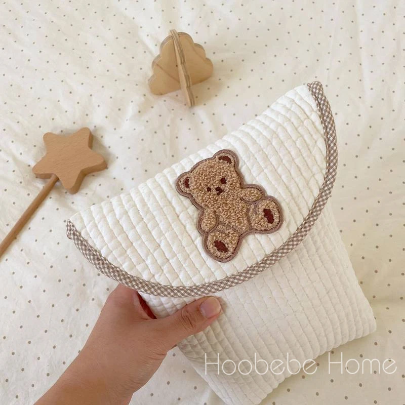 

Детская сумка для мамы, мягкая хлопковая стеганая сумка для хранения подгузников с искусственным рисунком, простая Портативная сумка для о...