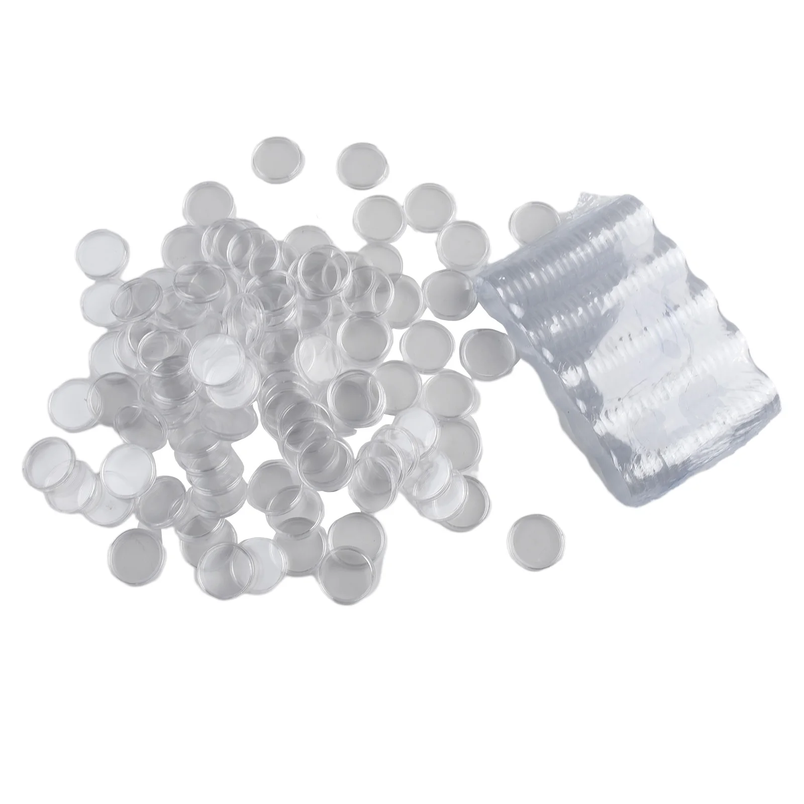 

Holder Coin Capsules Round Storage Box Transparent Useful 200pcs Accessories Coin Collection Container Durable