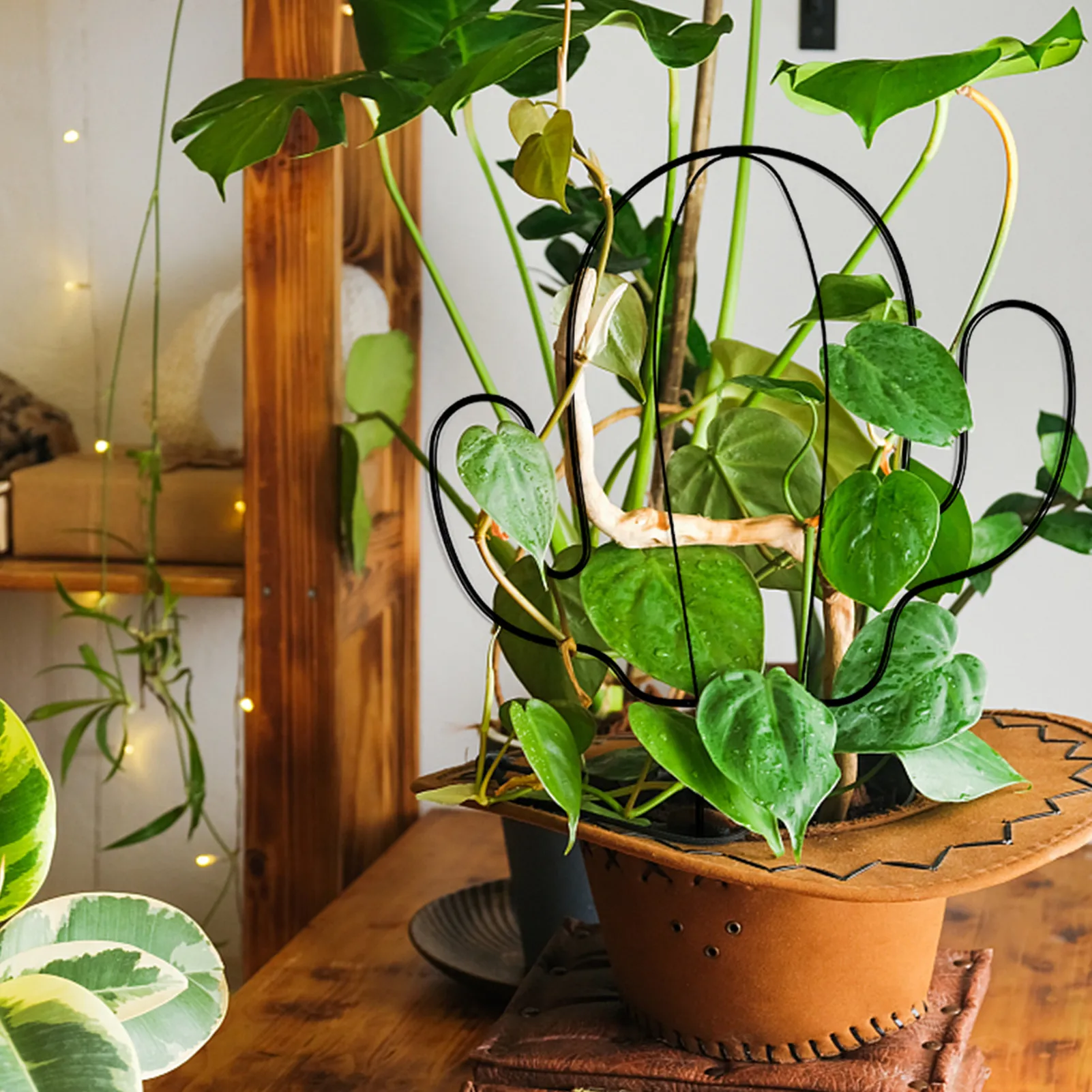 

Plant Frame Flower Stand Climbing Vine Rack Plant Potted Support Frame Iron Flower Vegetables Decorative Trellis Bracket