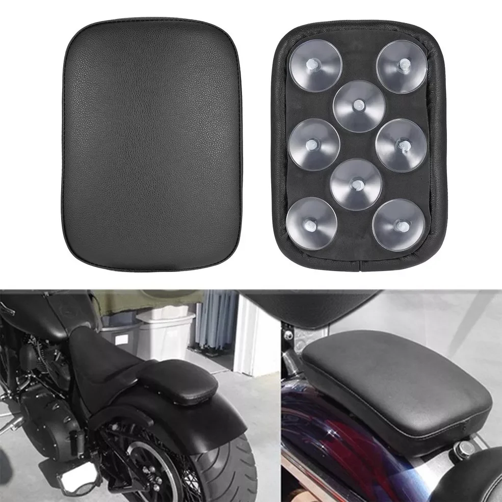 

Lightweight Durable Motorcycle Accessories Rectangular Pillion Passenger PAD Seat 8 Suction CUP For Custom Chopper