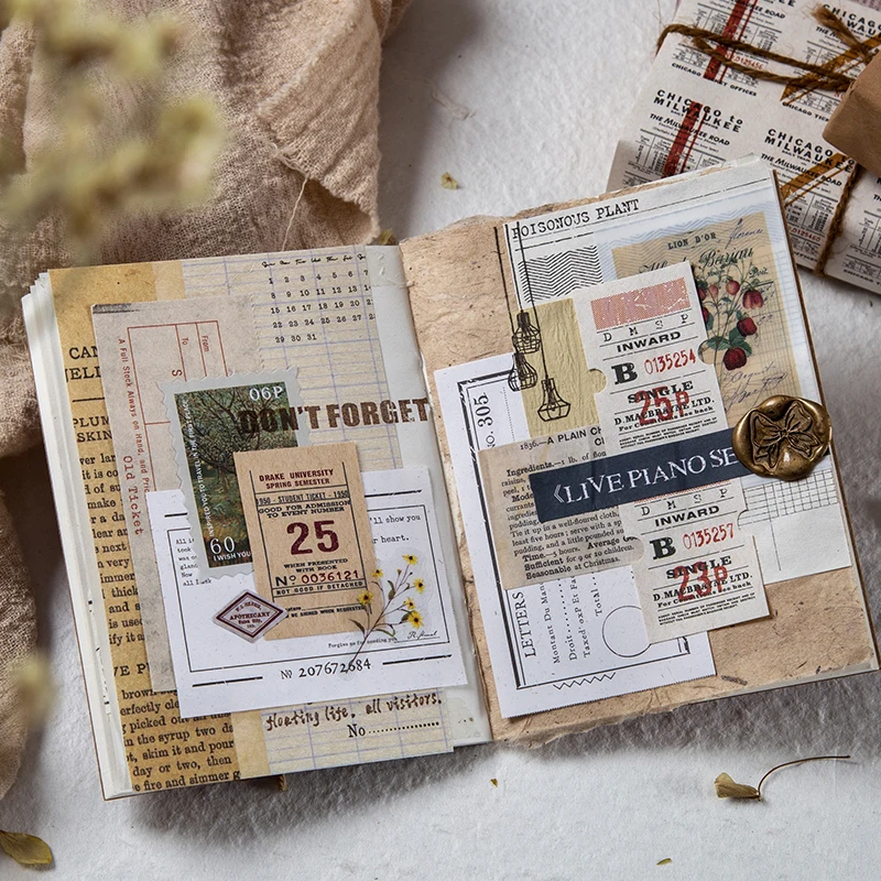 Стикеры в стиле ретро для путешествий билетов на паром поезд планшетов журналов