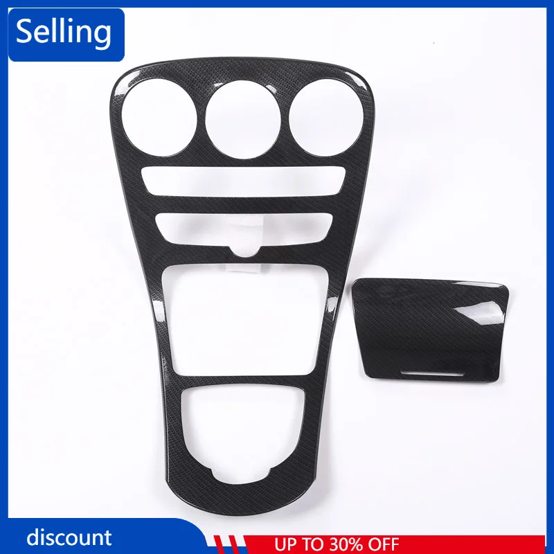 

2 Pcs Carbon Fiber Style ABS Plastic Center Cover For Mercedes Benz C Class W205 15-17 For Mercedes-benz GLC-Class X253 2016-17