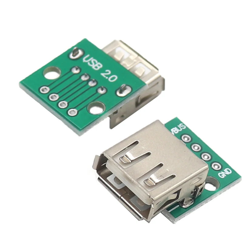 【20-5 шт.】USB-гнездовая головка для платы адаптера DIP USB2.0-4p прямая сварная женская 2