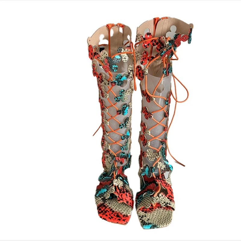 Alionly 2024 Новая внешняя торговля женская обувь с высокой бочкой из мягкой кожи