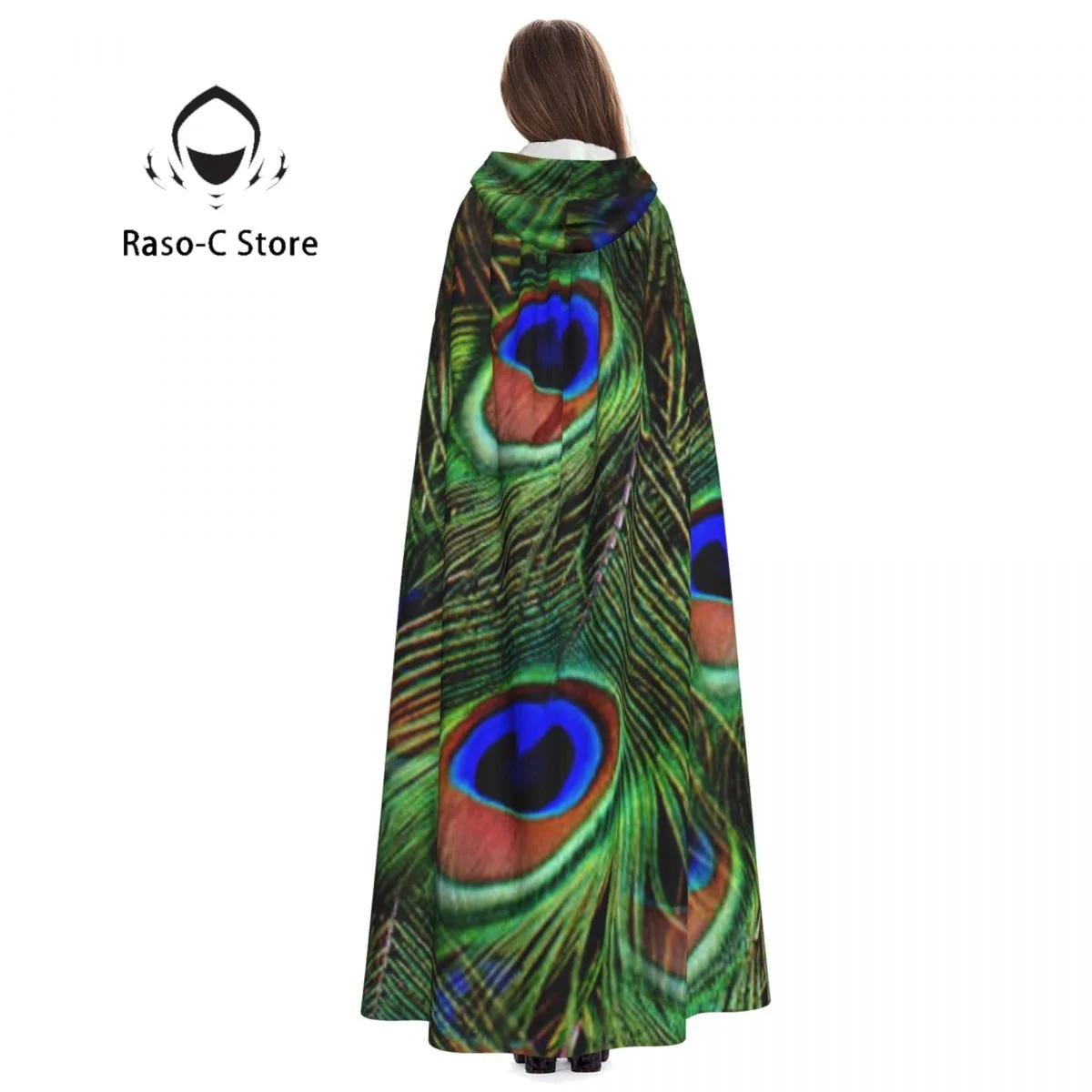 Женская накидка с капюшоном зеленая костюм вампира ведьмы костюмы для косплея