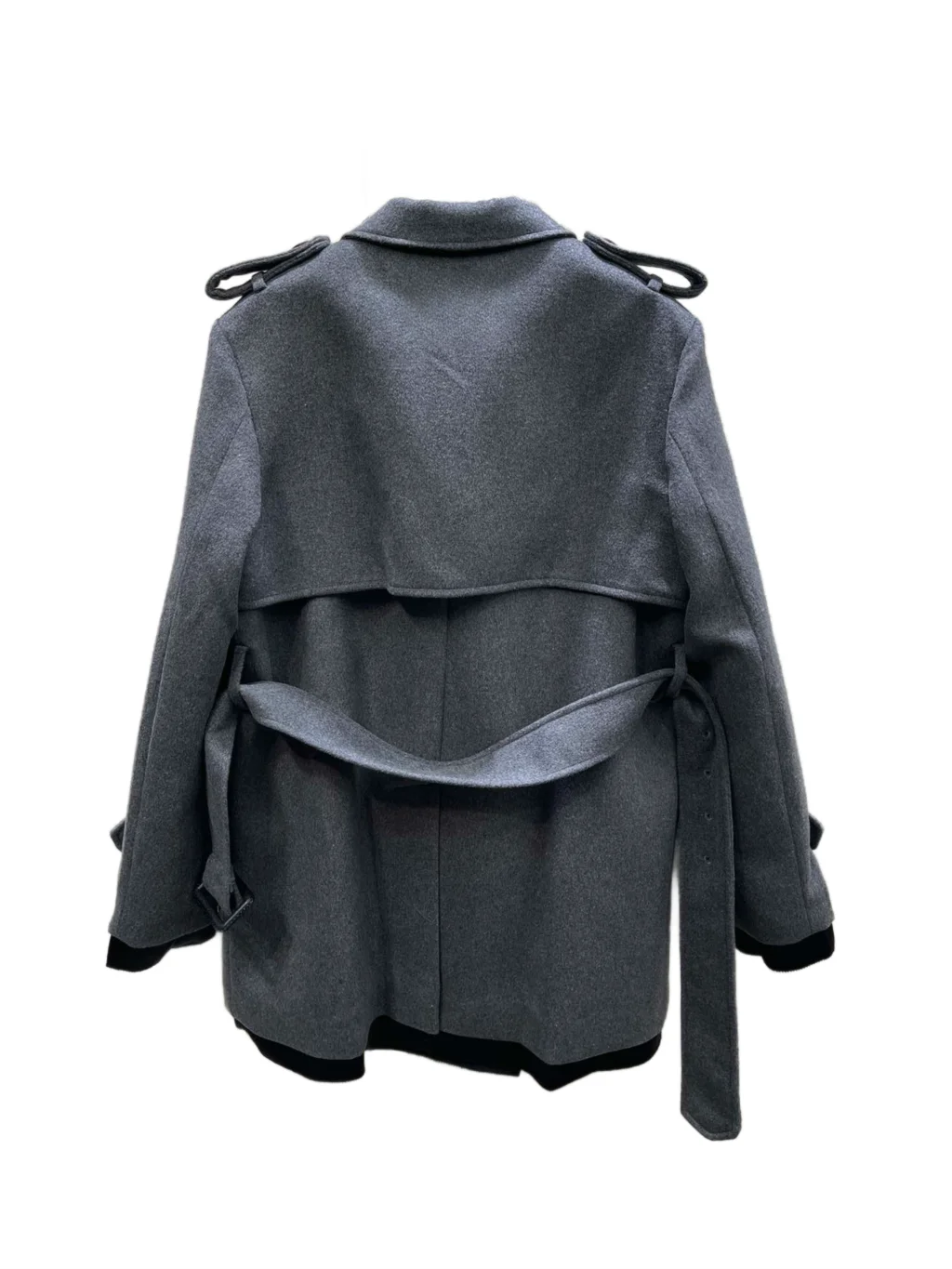 

Suit coat coat lapel mid-length slim version pure double-breasted ladies design comfort and warmth 2023 winter