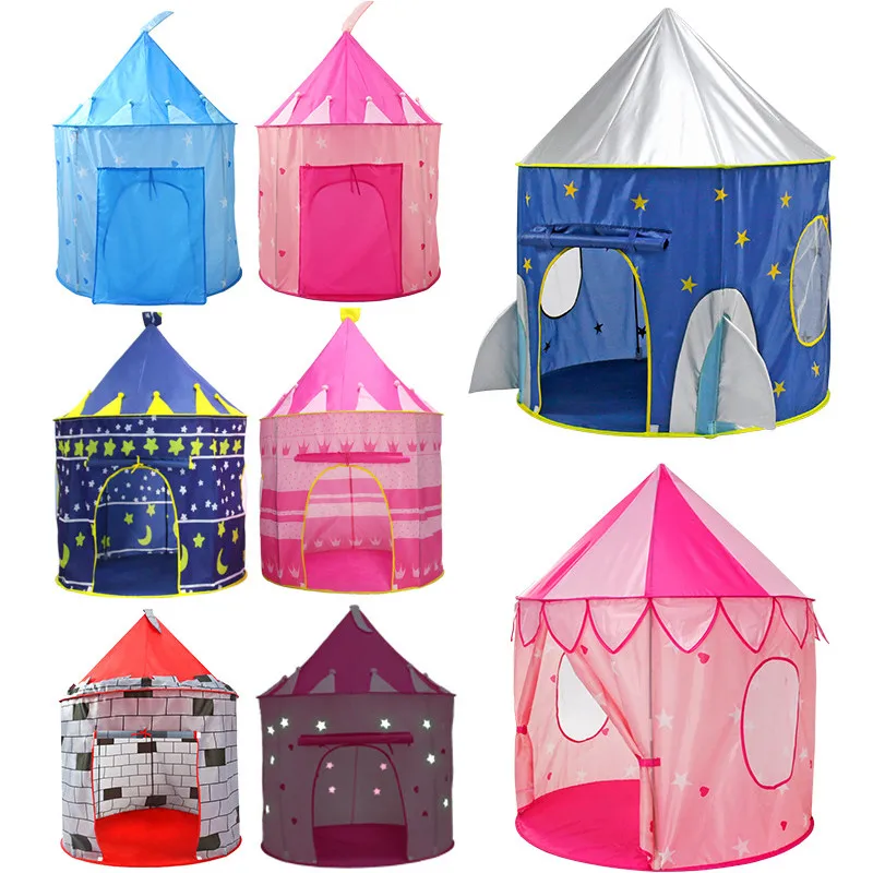 

9 Colors Play Tent Portable Foldable boy girls Prince Folding Tent Children Boy Castle Play House Kids Gifts Outdoor Toy Tents