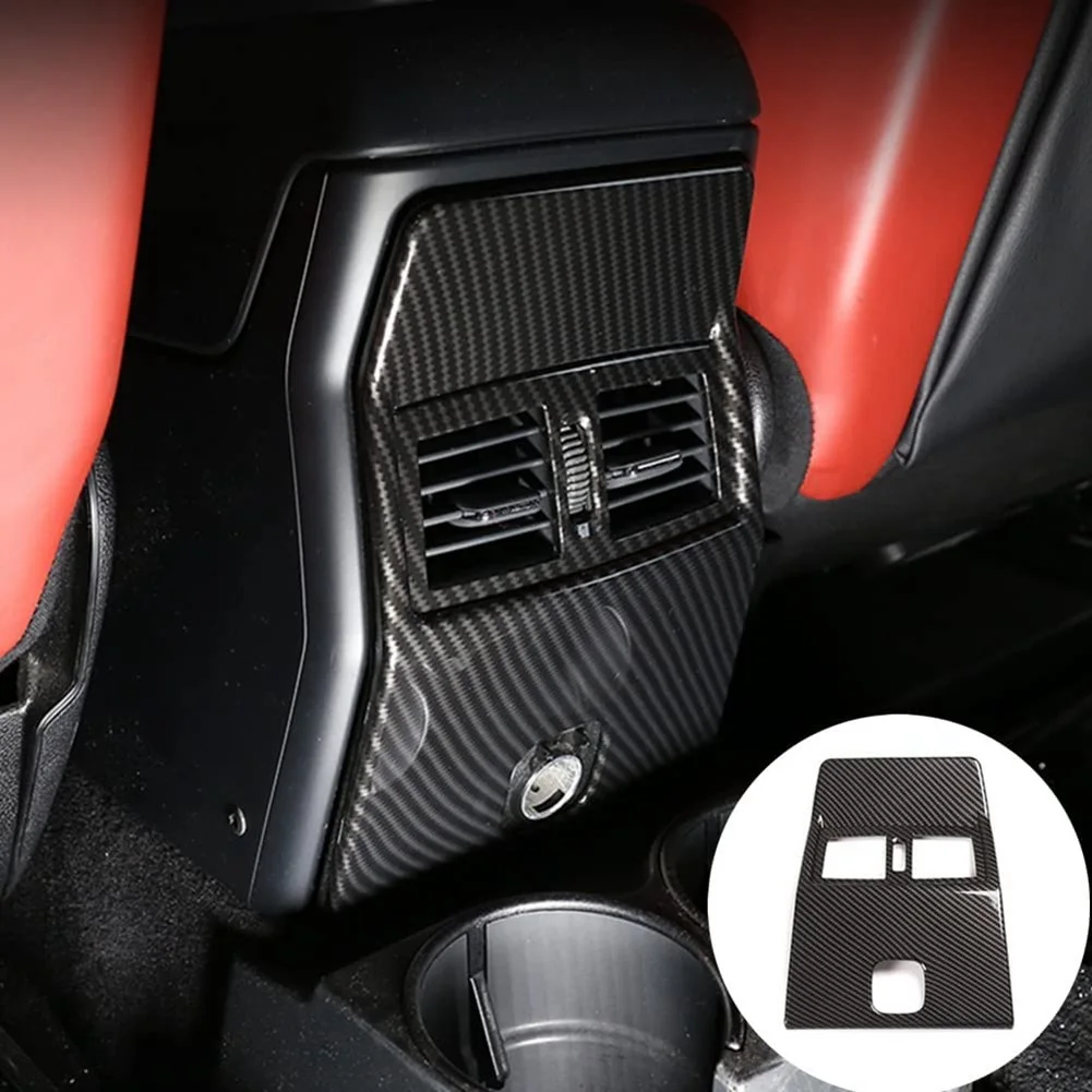 

For Mercedes Benz G Class W463 2007-2018 Car Rear Air Condition Outlet Vent Cover Trim Sticker Accessories,Carbon Fiber