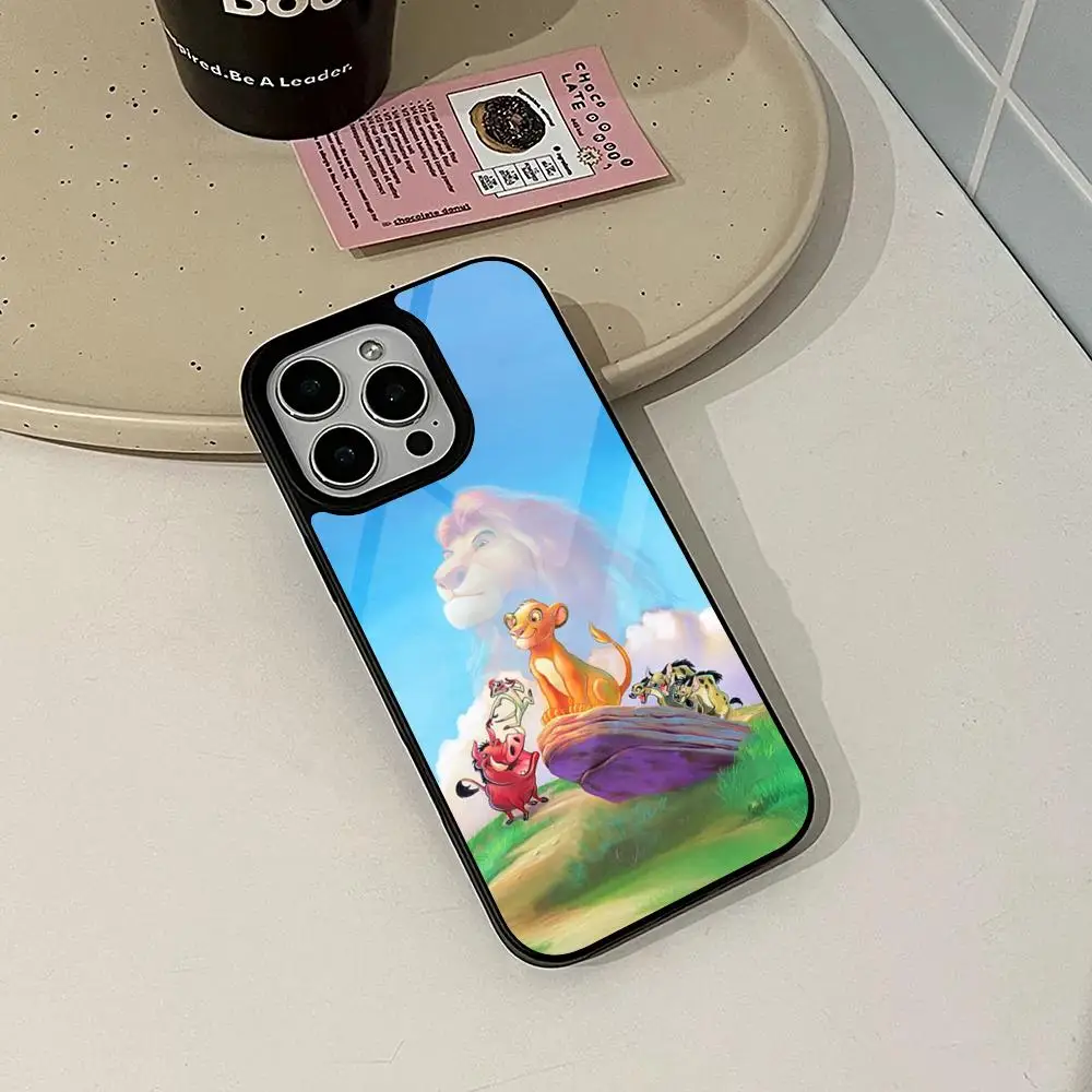 Фото Чехол для телефона «Король Лев» для Iphone 16, 15, 14, 13, 12, 11 Pro Max Mini 7, 8, 6 Plus Se Xr Xs 2020 Fundas Shell PC + чехол из ТПУ №2
