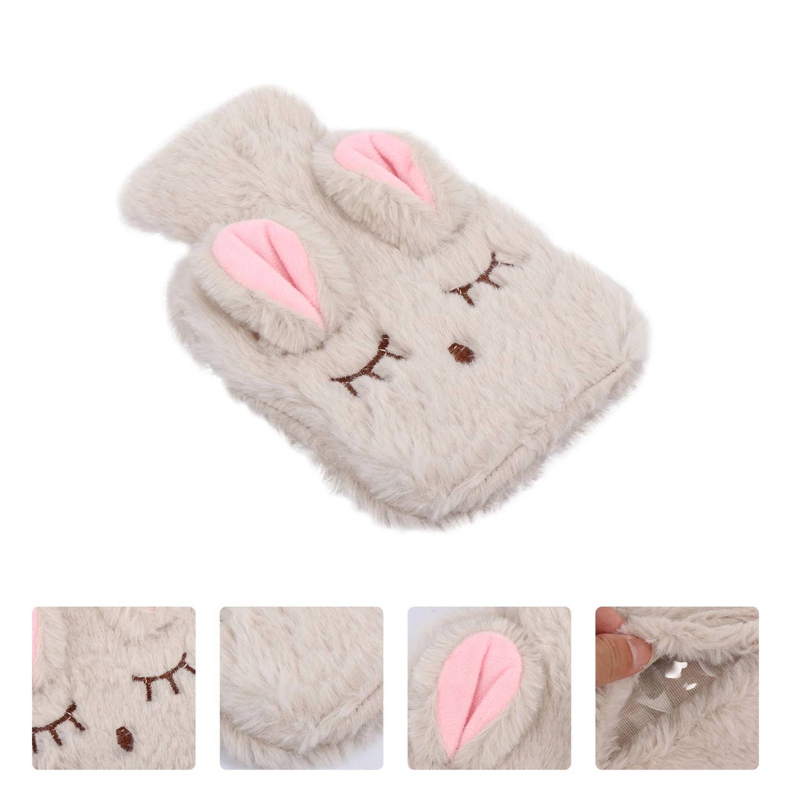 

Water Bottle Hot Bag Warmer Plush Hand Stuffed Animal Detachable Cartoon Wintercover Rubber Silicone Warm Heat