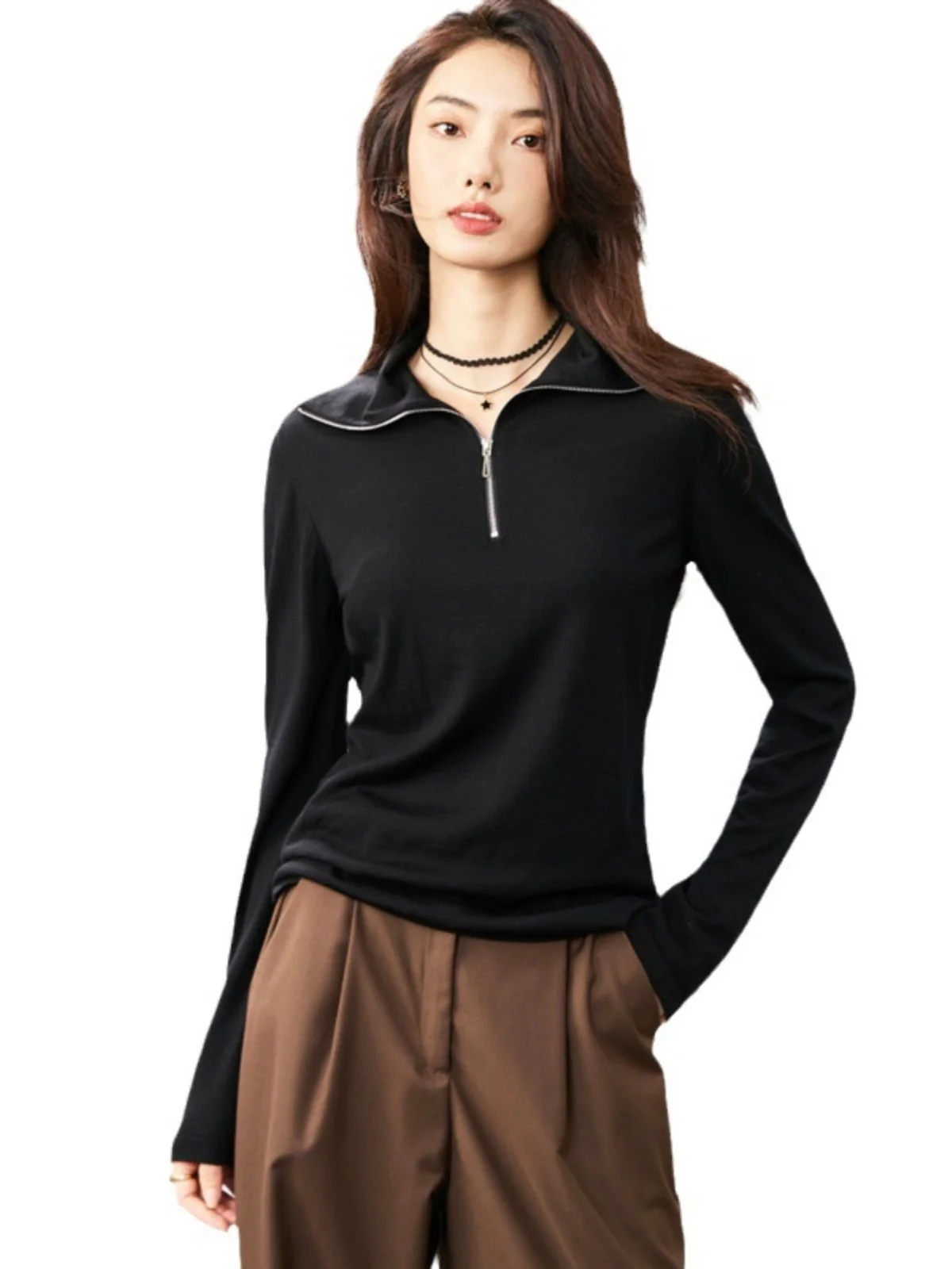 Моющийся в машине тонкий флисовый легкий и универсальный свитер-рубашка с