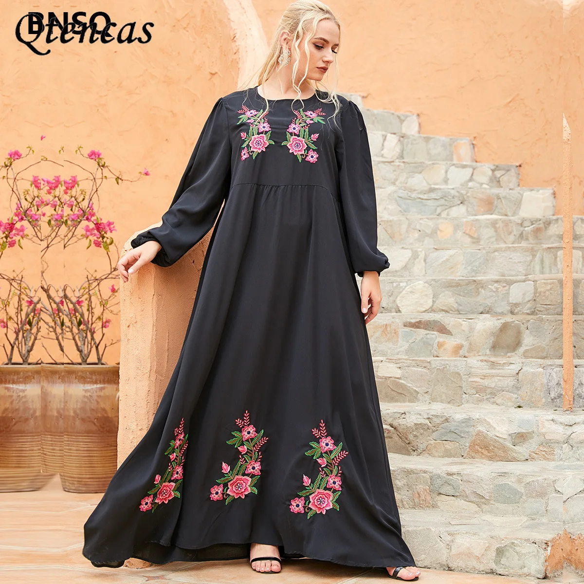 

Robe Arabe Longue Femme Ramadan Eid Mubarak Abaya Dubai Turkey Muslim Fashion maxi Dresses Abayas For Women Islam Clothing Oman