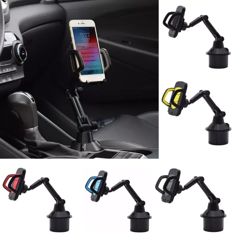 

Adjustable Angle Car Cup Holder Cellphone Mount Stand Cradle for Mobile Phones